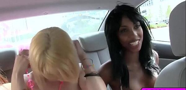  A blowjob in the car while his whip wash buy the rest of the girls